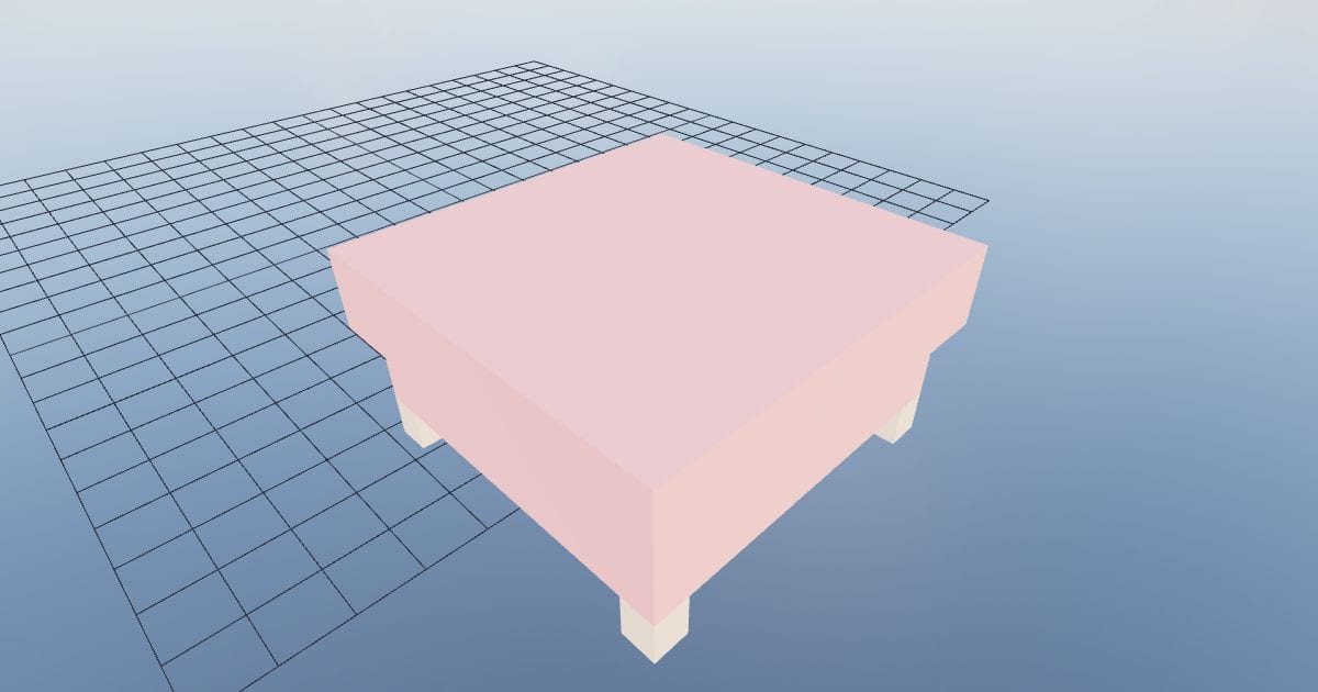 Lounge sofa ottoman
