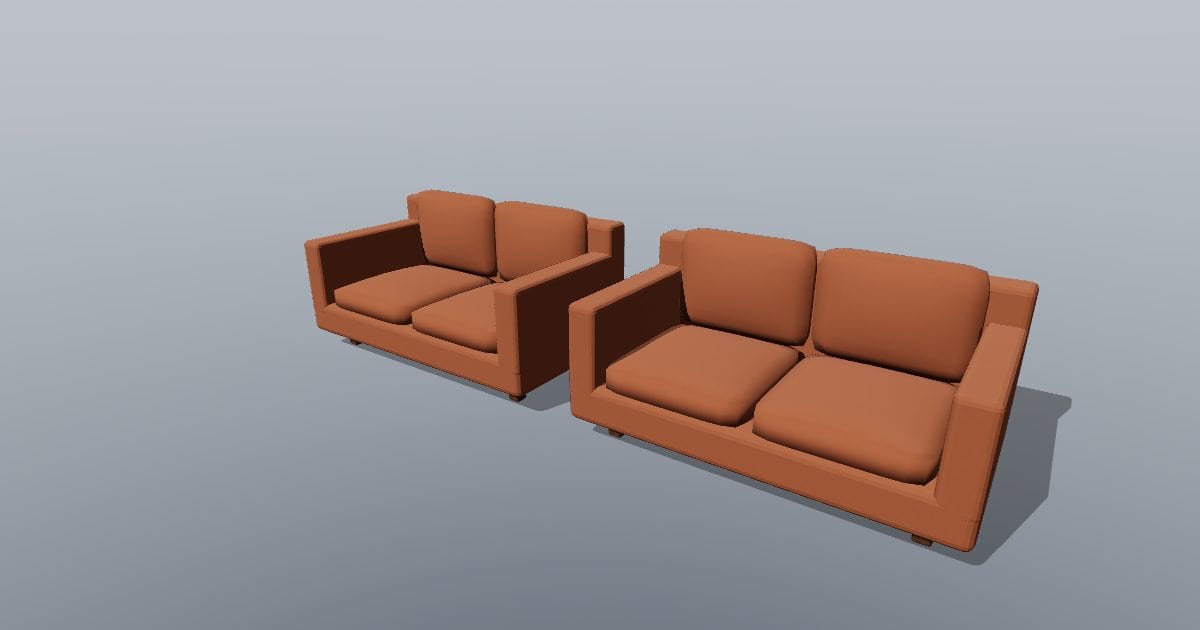 Loveseat pair - Original Interior Furnishing