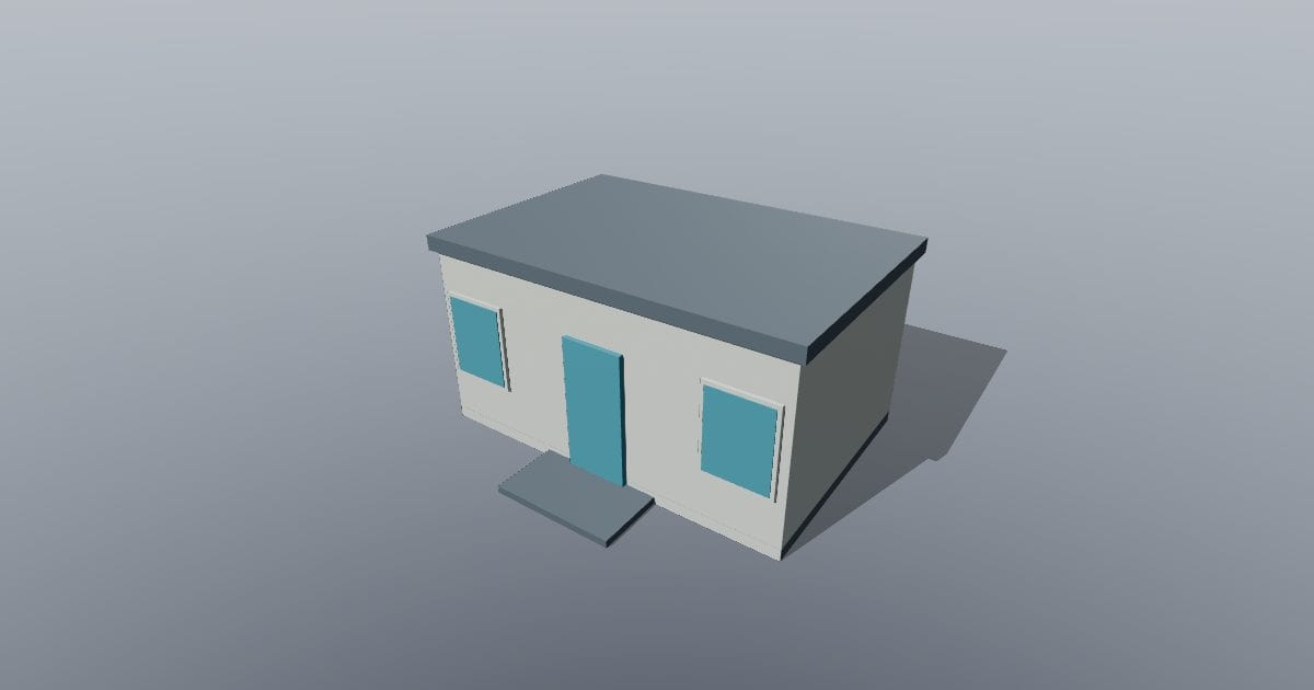 Low-poly City - Apartment building low