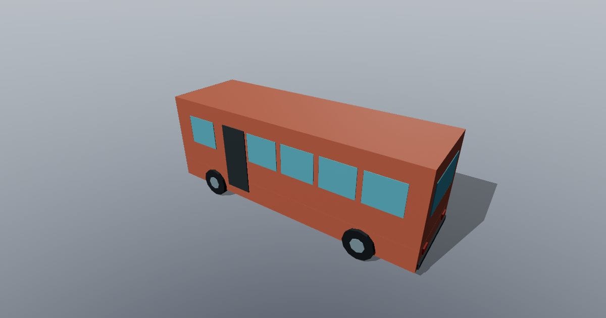 Low-poly City - Bus