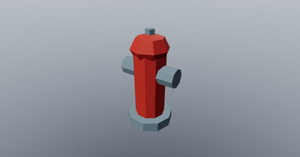 Low-poly City - Hydrant