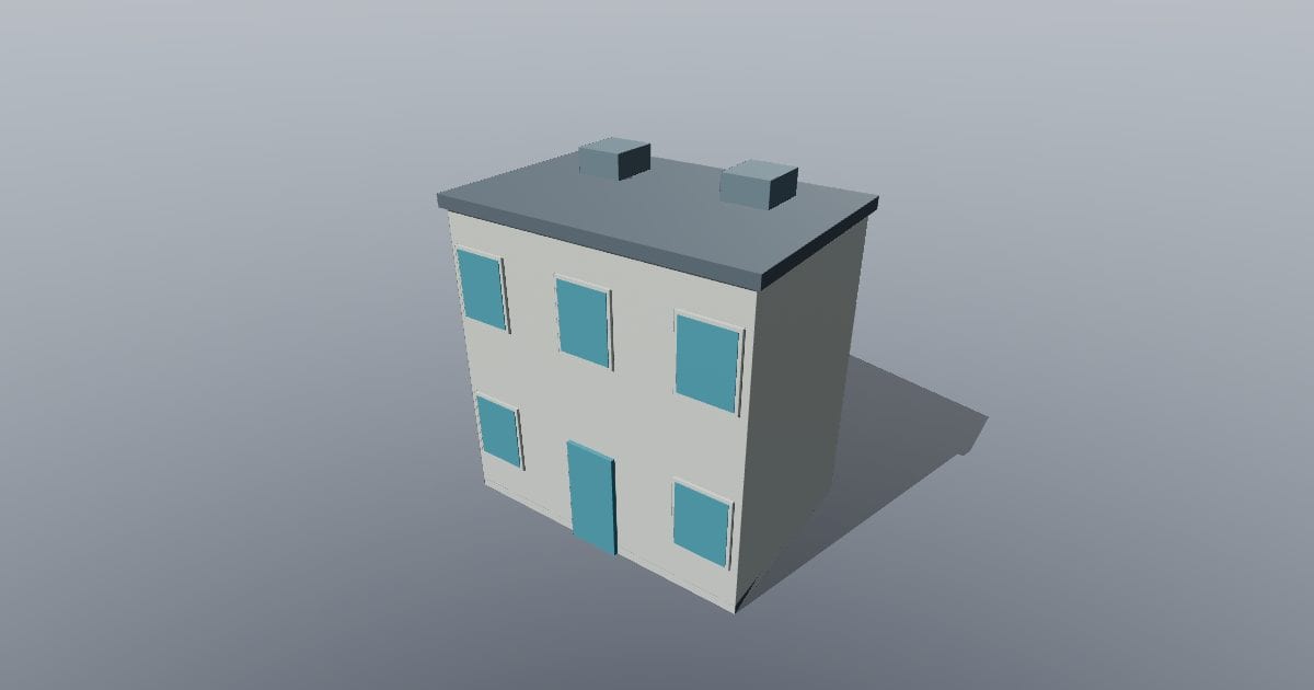 Low-poly City - Office building medium