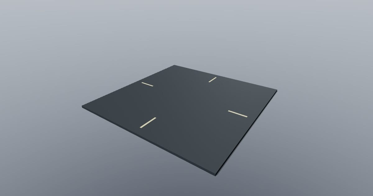 Low-poly City - Road crossing