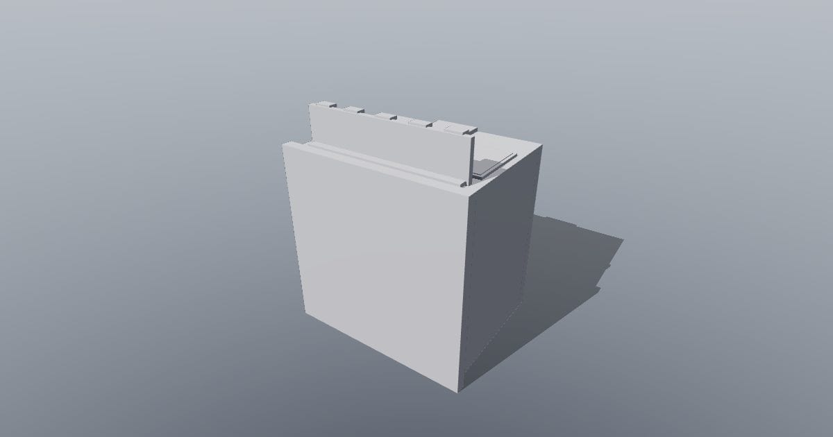Low-poly City - Shop building low (OBJ)