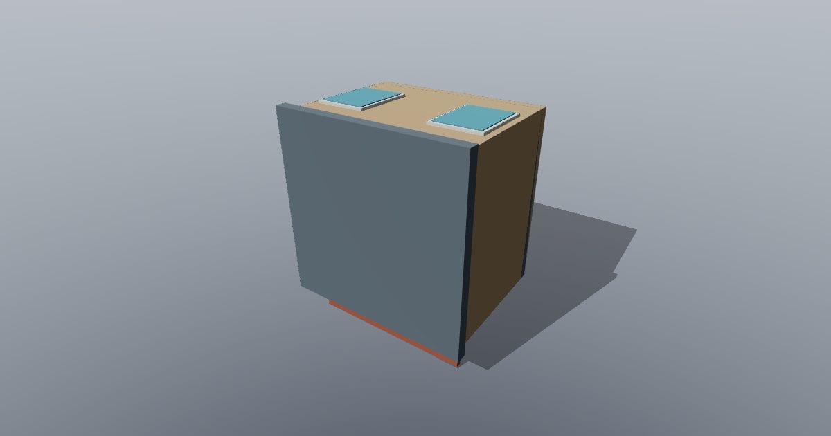 Low-poly City - Shop building low (PLY)
