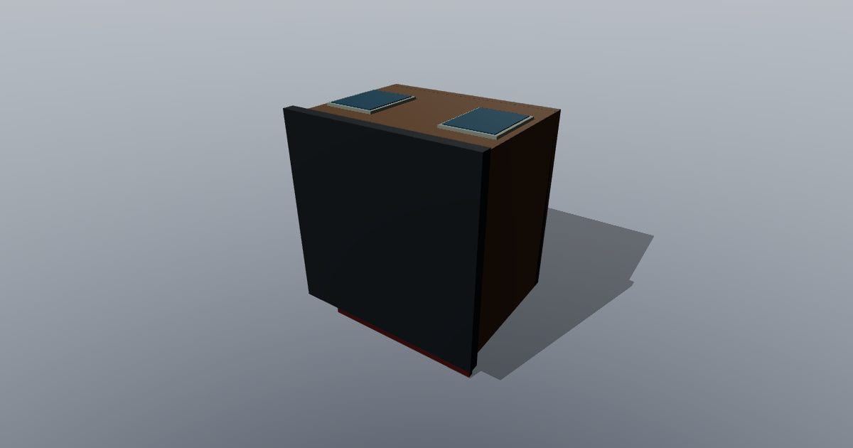 Low-poly City - Shop building low (VRML)