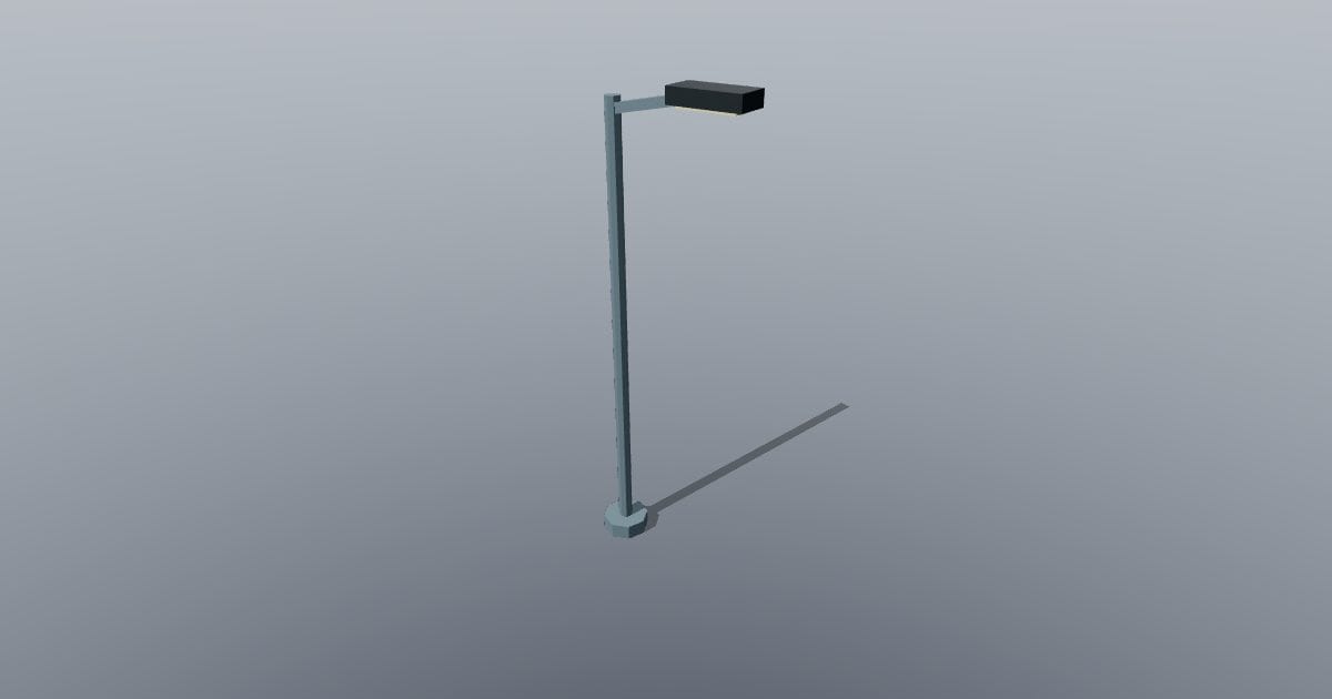 Low-poly City - Street lamp