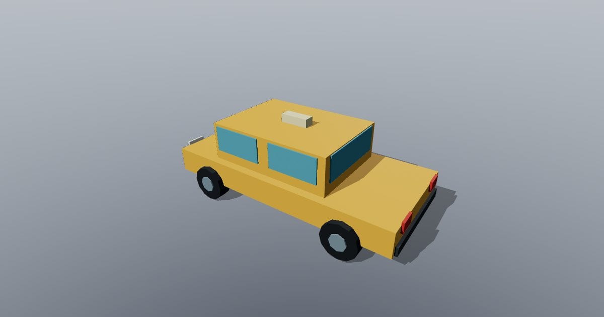 Low-poly City - Taxi