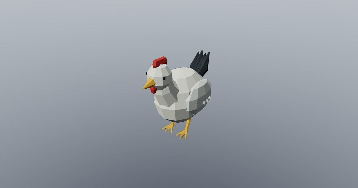 Low-poly Farm - Chicken