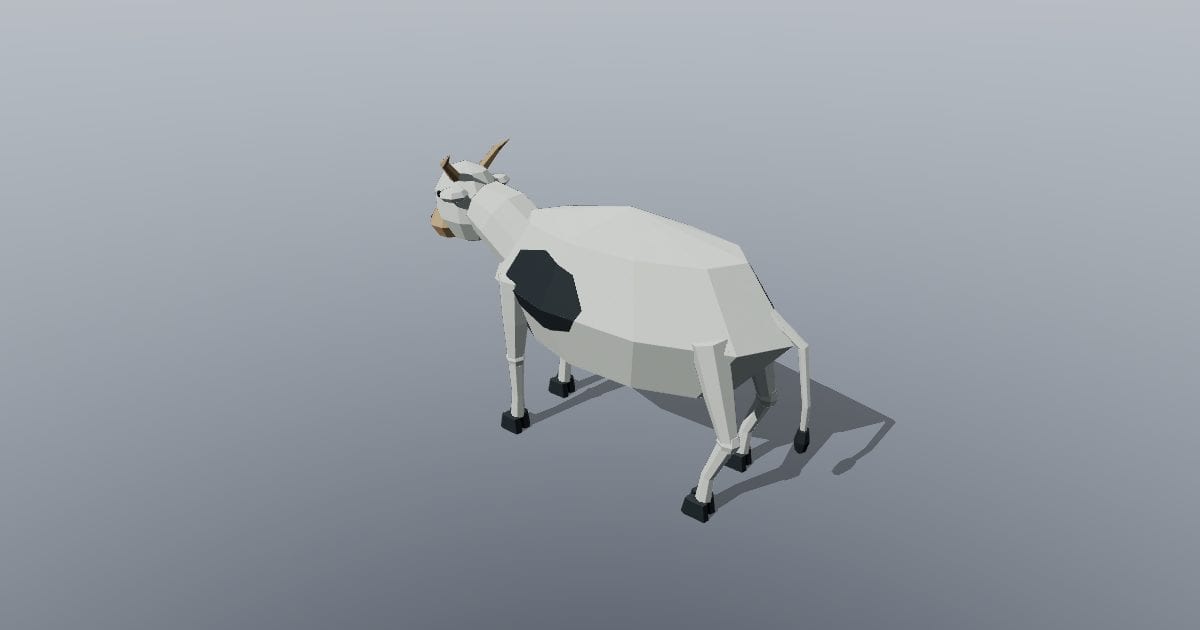 Low-poly Farm - Cow