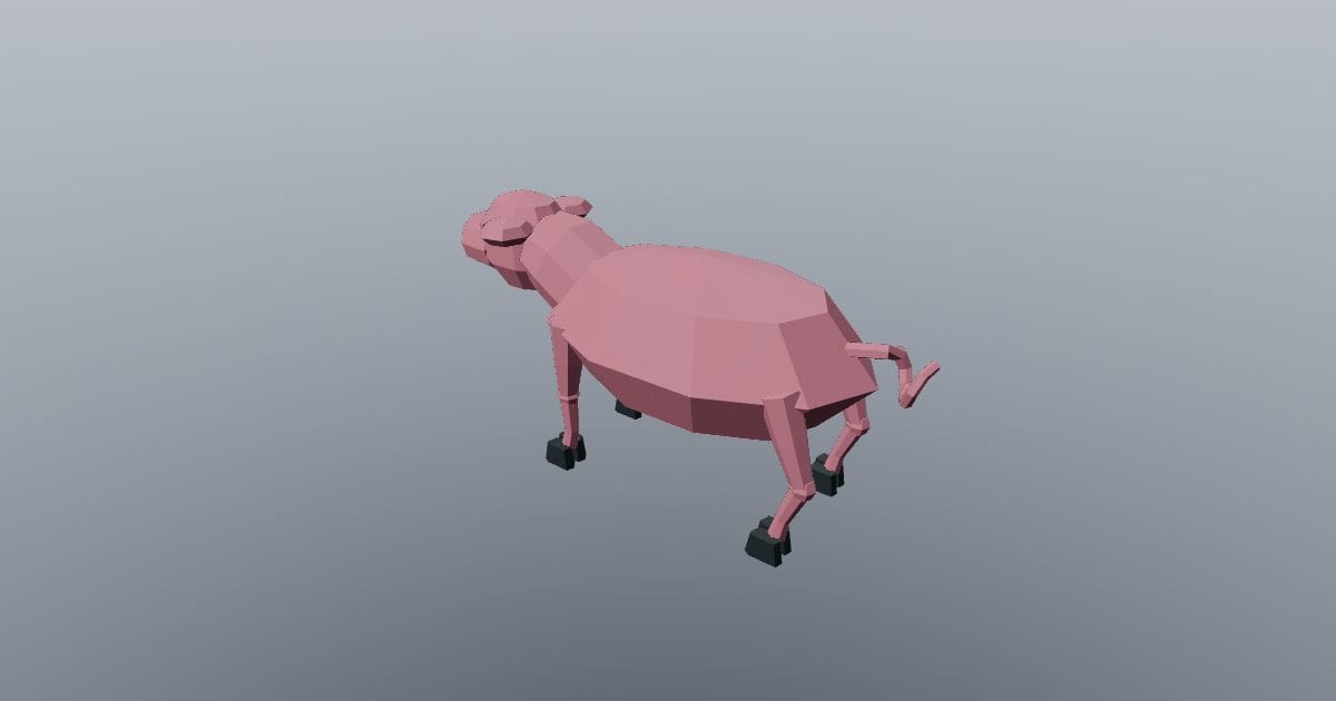 Low-poly Farm - Pig