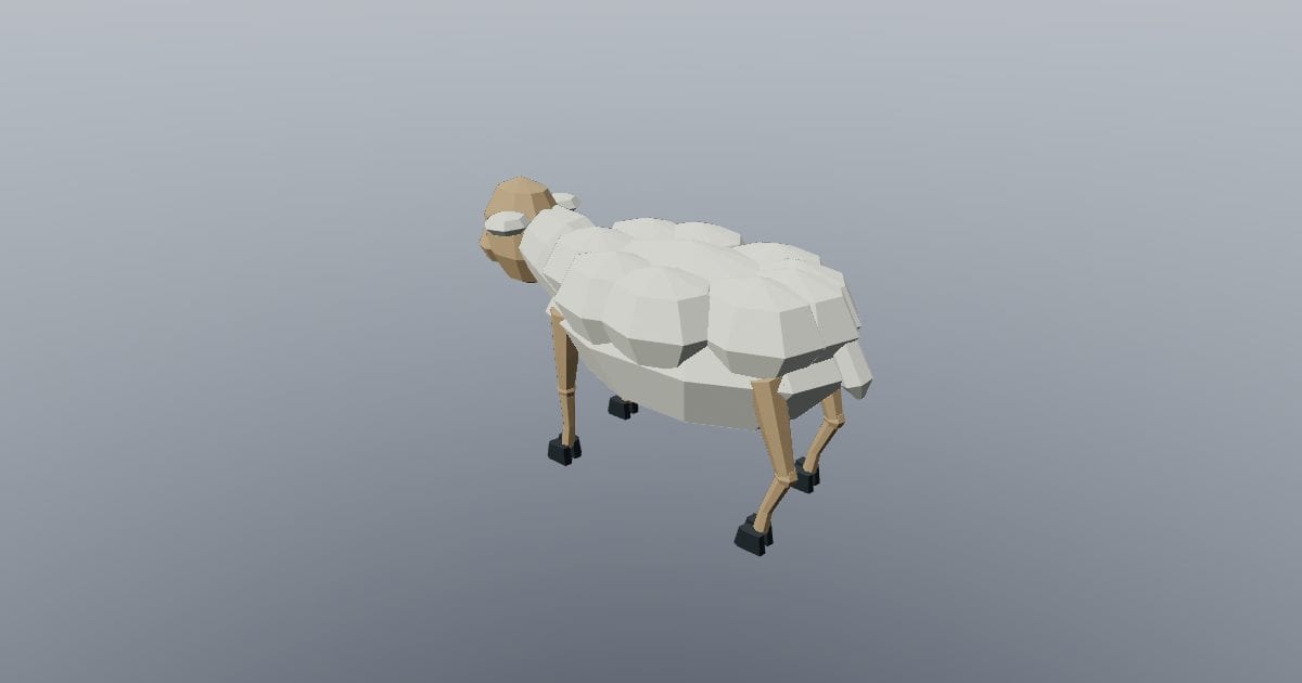 Low-poly Farm - Sheep