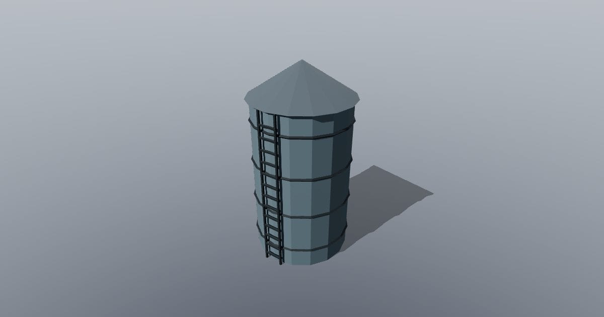 Low-poly Farm - Silo