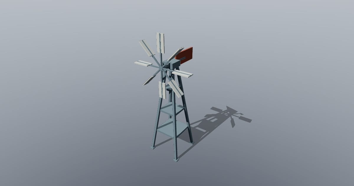 Low-poly Farm - Windmill