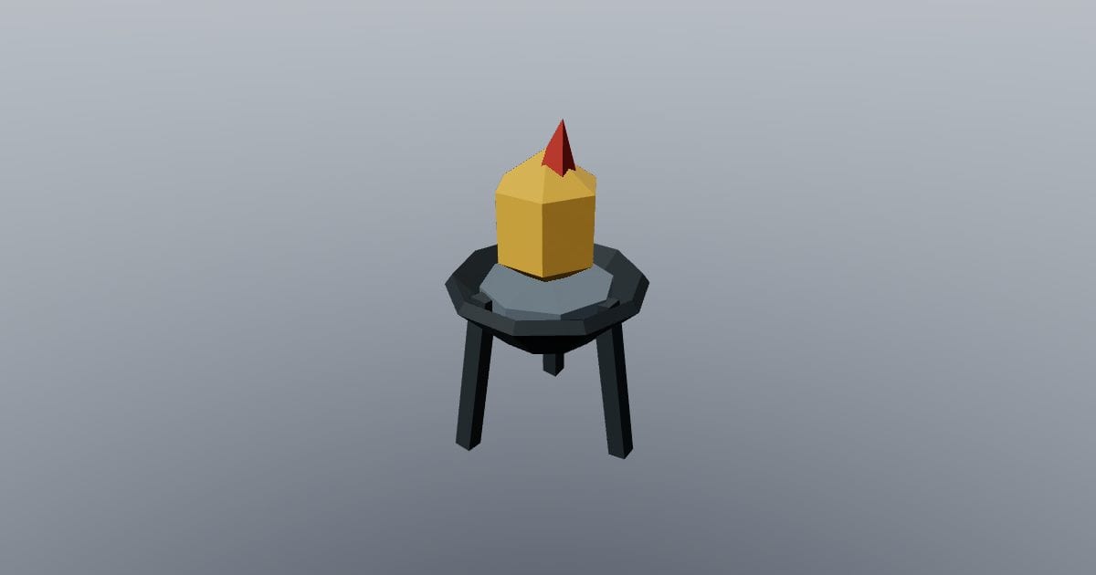 Low-poly Medieval - Brazier