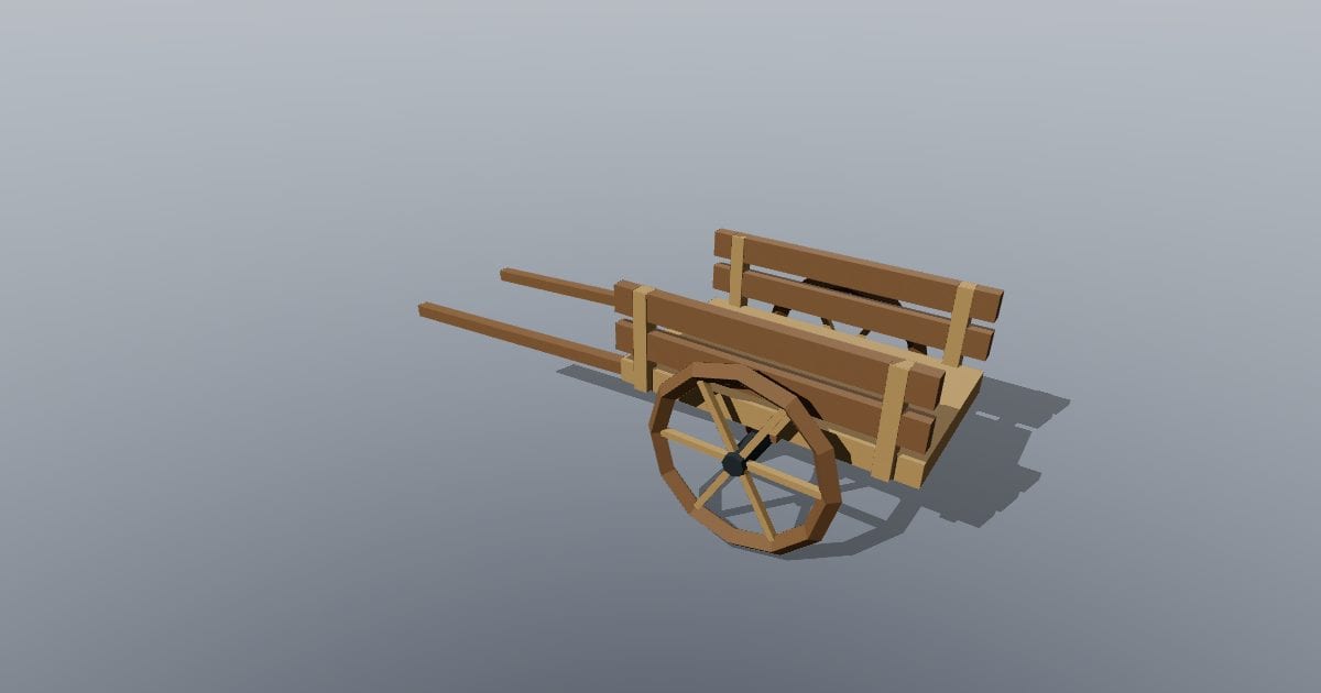 Low-poly Medieval - Cart
