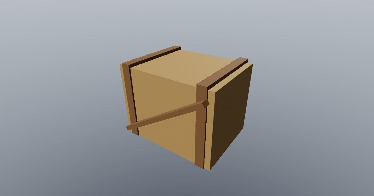 Low-poly Medieval - Crate