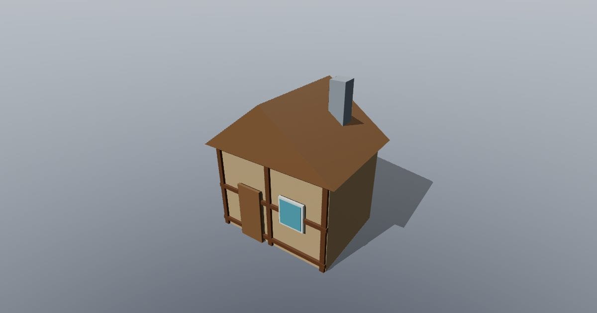 Low-poly Medieval - House