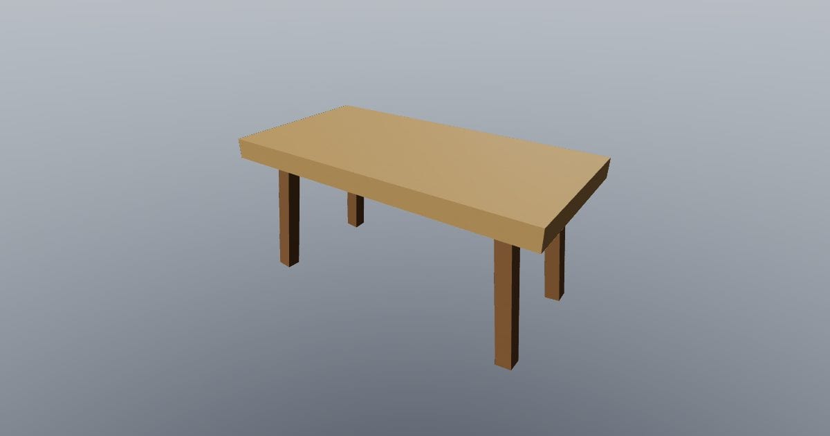 Low-poly Medieval - Table
