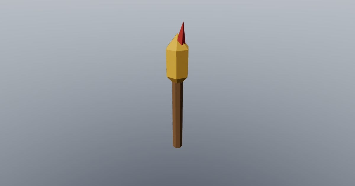 Low-poly Medieval - Torch
