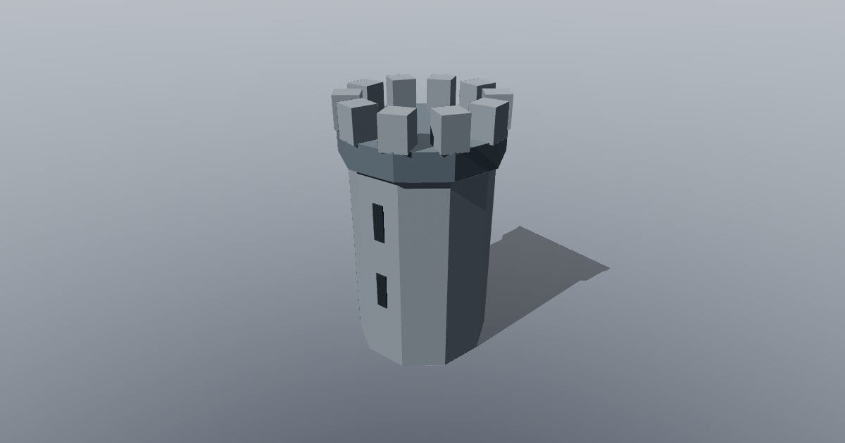 Low-poly Medieval - Tower