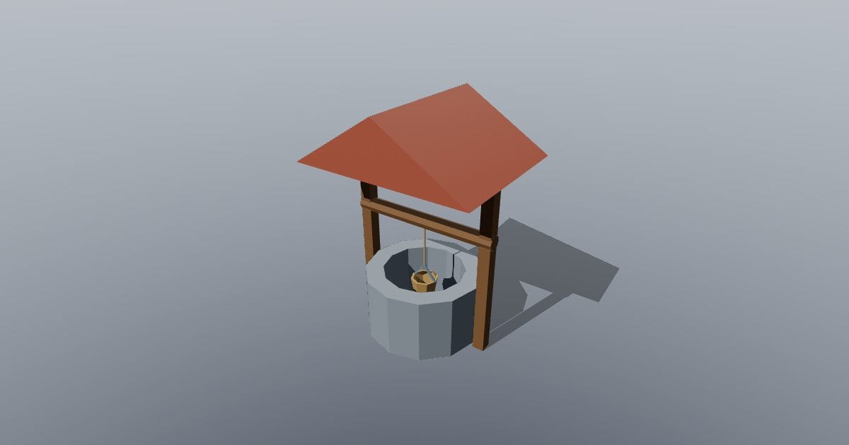Low-poly Medieval - Well