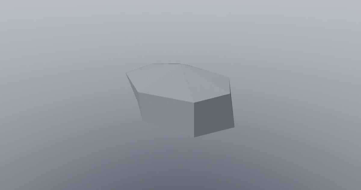 Low-poly Nature - Angular rock small