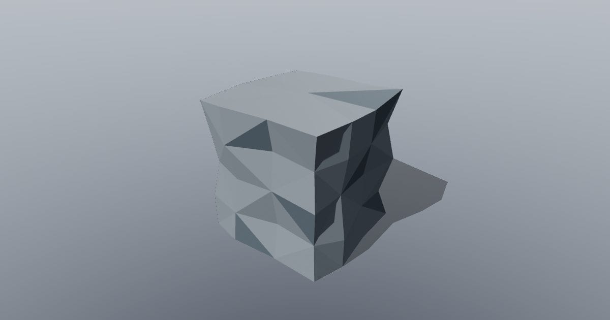 Low-poly Nature - Cliff block