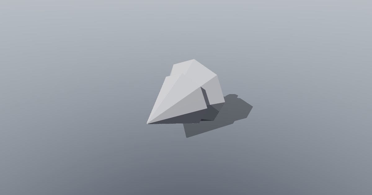 Low-poly Nature - Conical pine tree (OBJ)