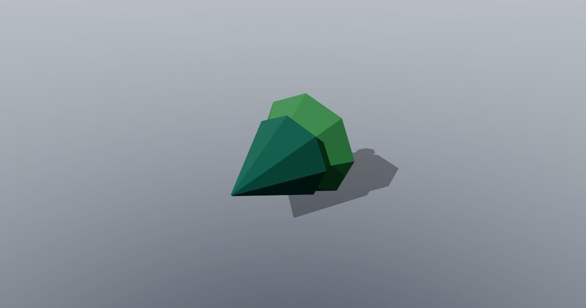 Low-poly Nature - Conical pine tree (PLY)