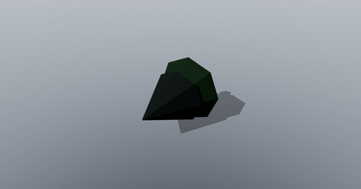 Low-poly Nature - Conical pine tree (VRML)