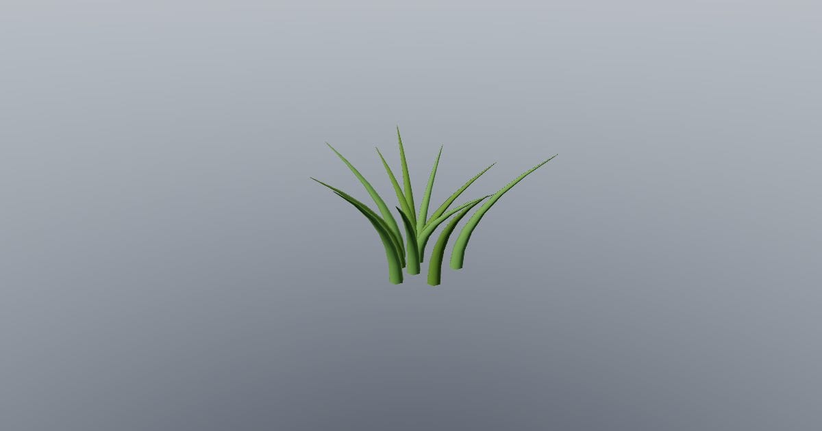 Low-poly Nature - Grass tuft short