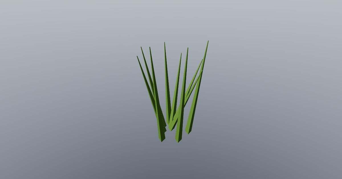 Low-poly Nature - Grass tuft tall