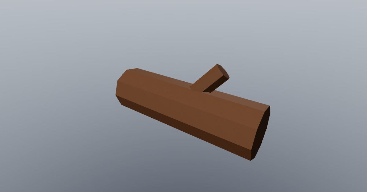 Low-poly Nature - Log