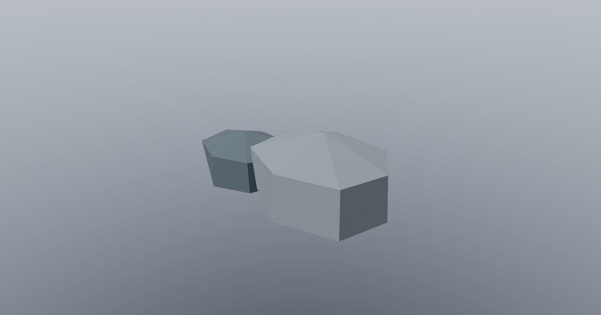 Low-poly Nature - Rock cluster