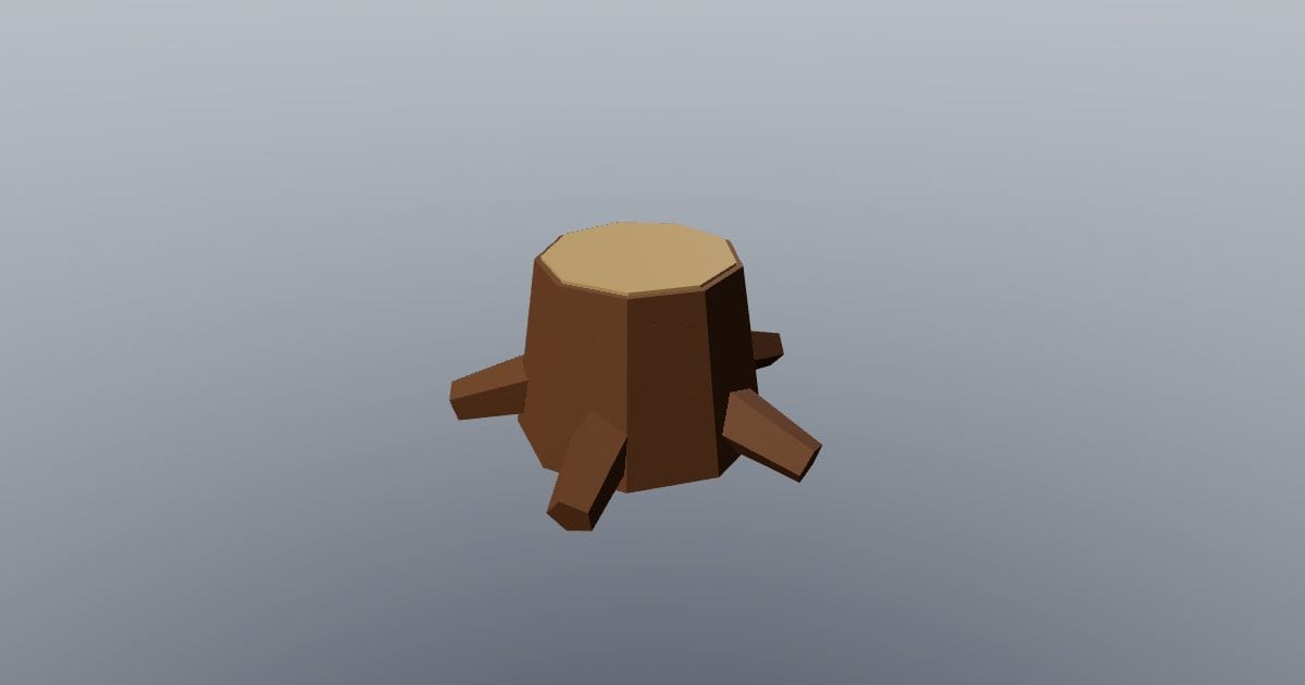 Low-poly Nature - Stump