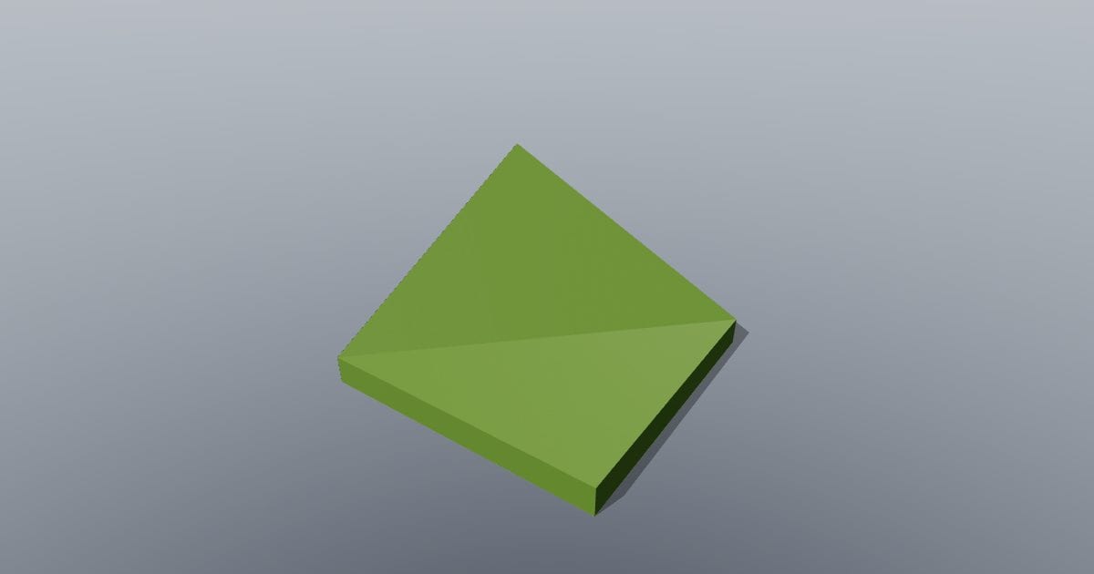 Low-poly Nature - Terrain corner tile