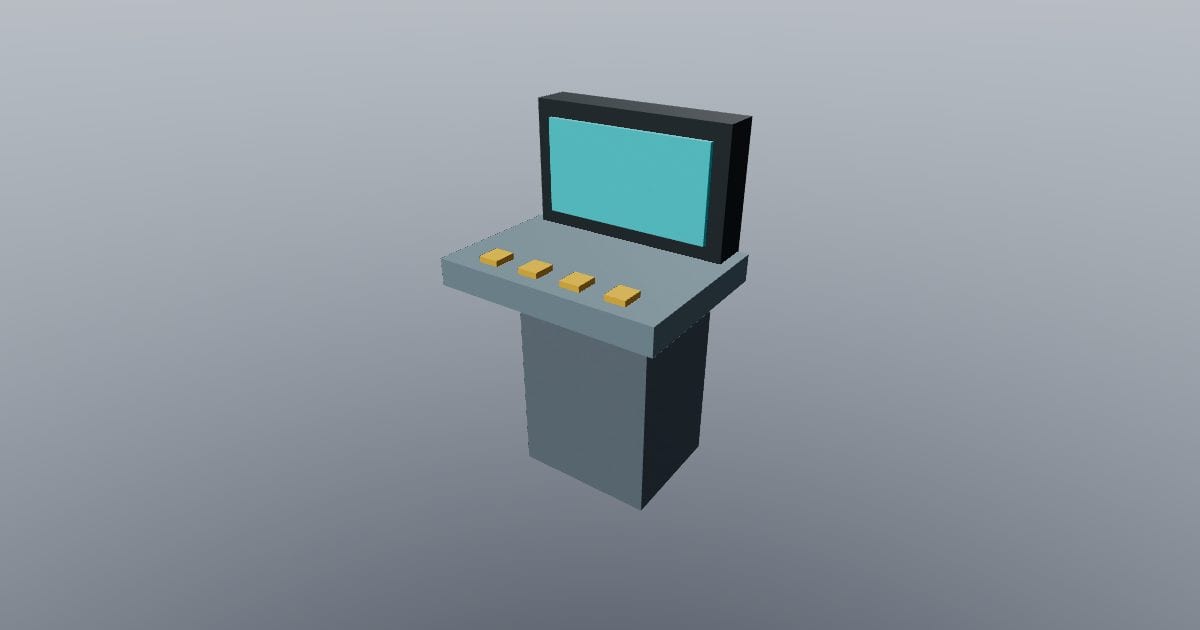 Low-poly Sci-fi - Console