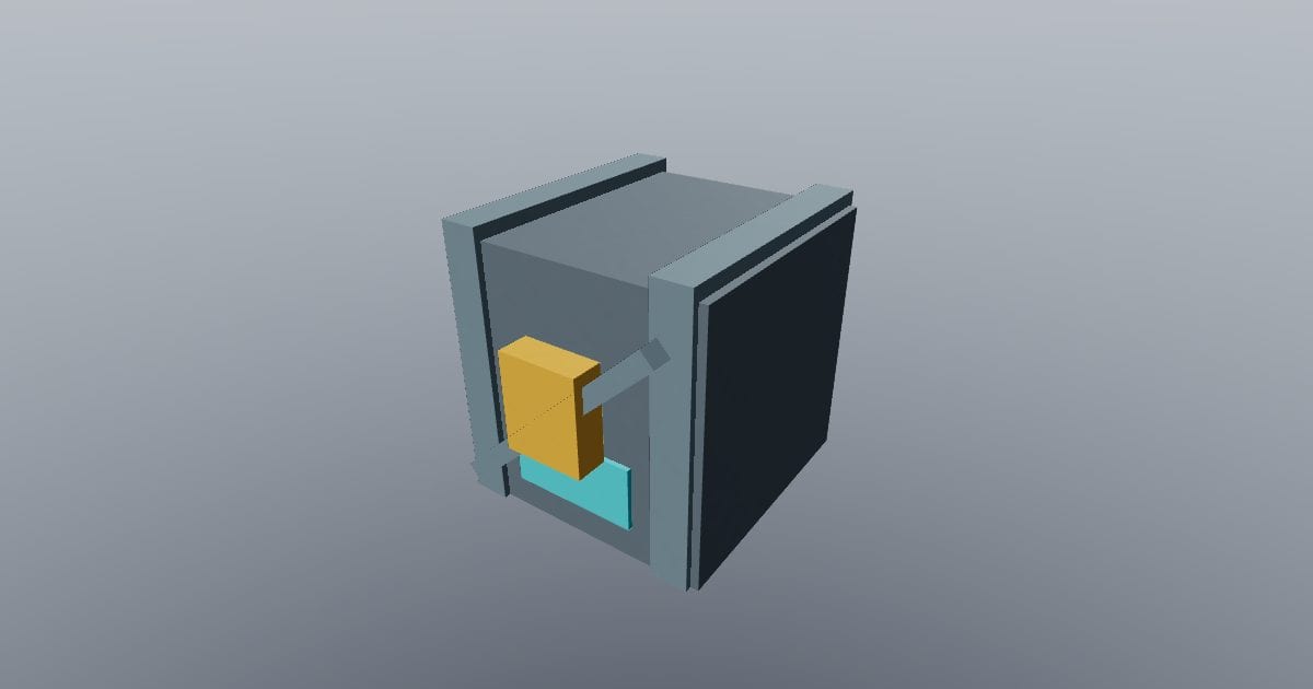 Low-poly Sci-fi - Crate small