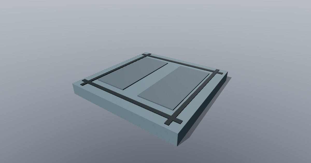 Low-poly Sci-fi - Floor tile