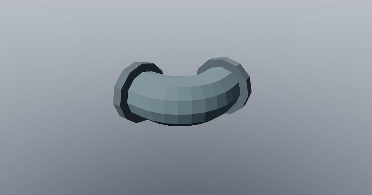 Low-poly Sci-fi - Pipe elbow