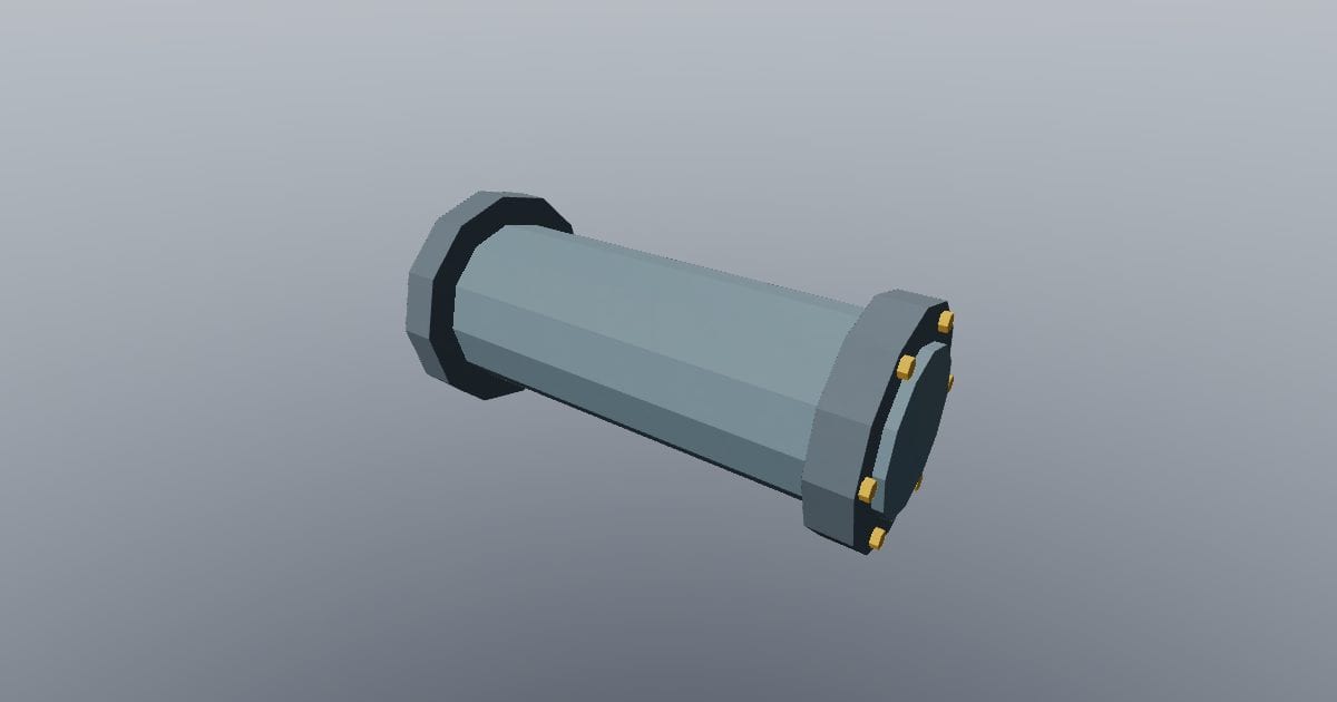 Low-poly Sci-fi - Pipe end