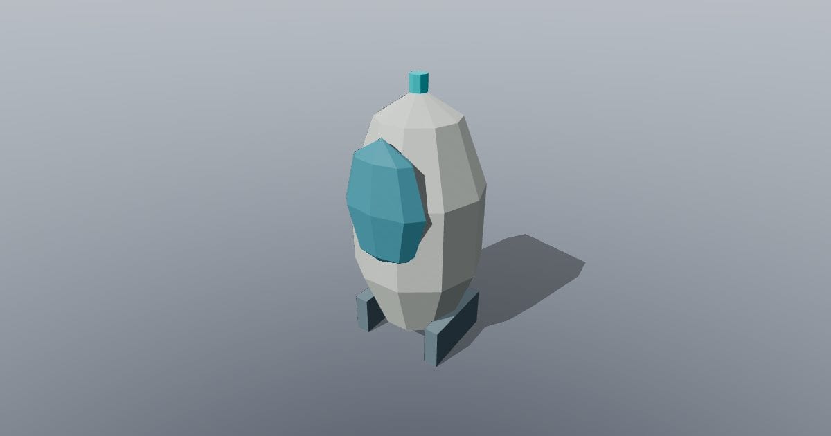 Low-poly Sci-fi - Pod