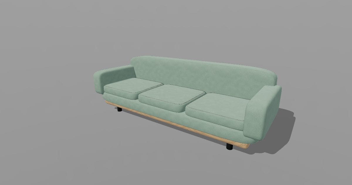 Lowline - Low Three-Seat Sofa
