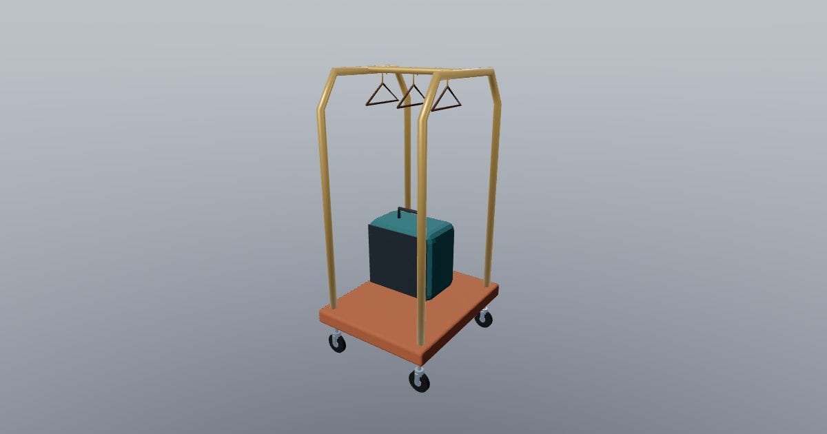 Luggage trolley - Original Hotel Furnishing