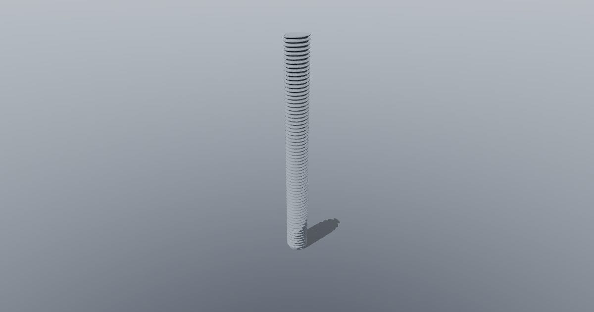 M10 x 100 mm threaded rod