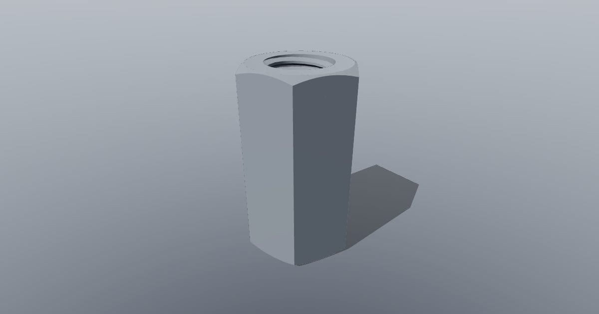 M12 DIN 6334 coupling nut