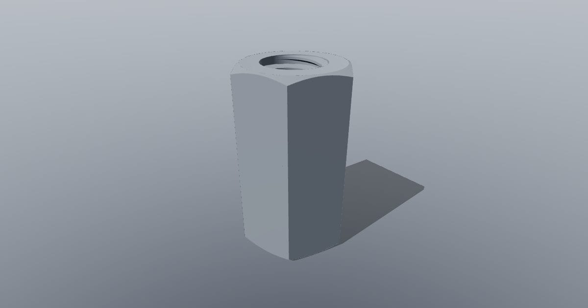 M8 DIN 6334 coupling nut