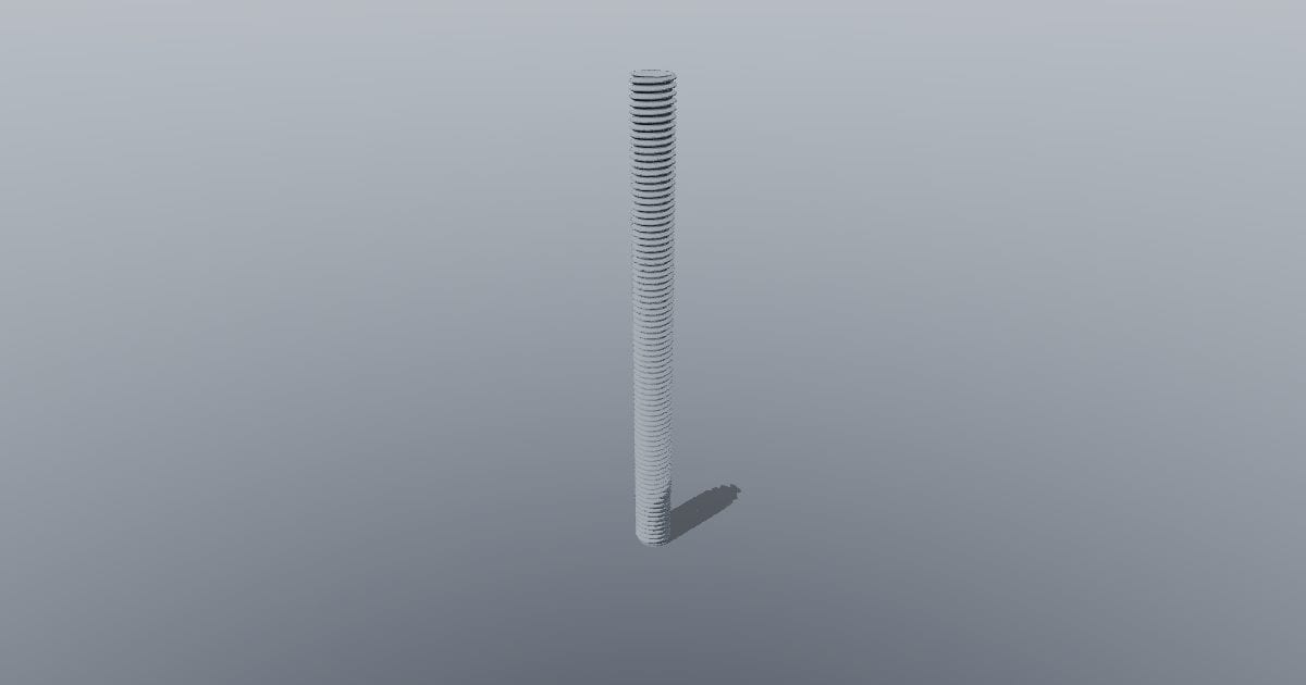 M8 x 100 mm threaded rod