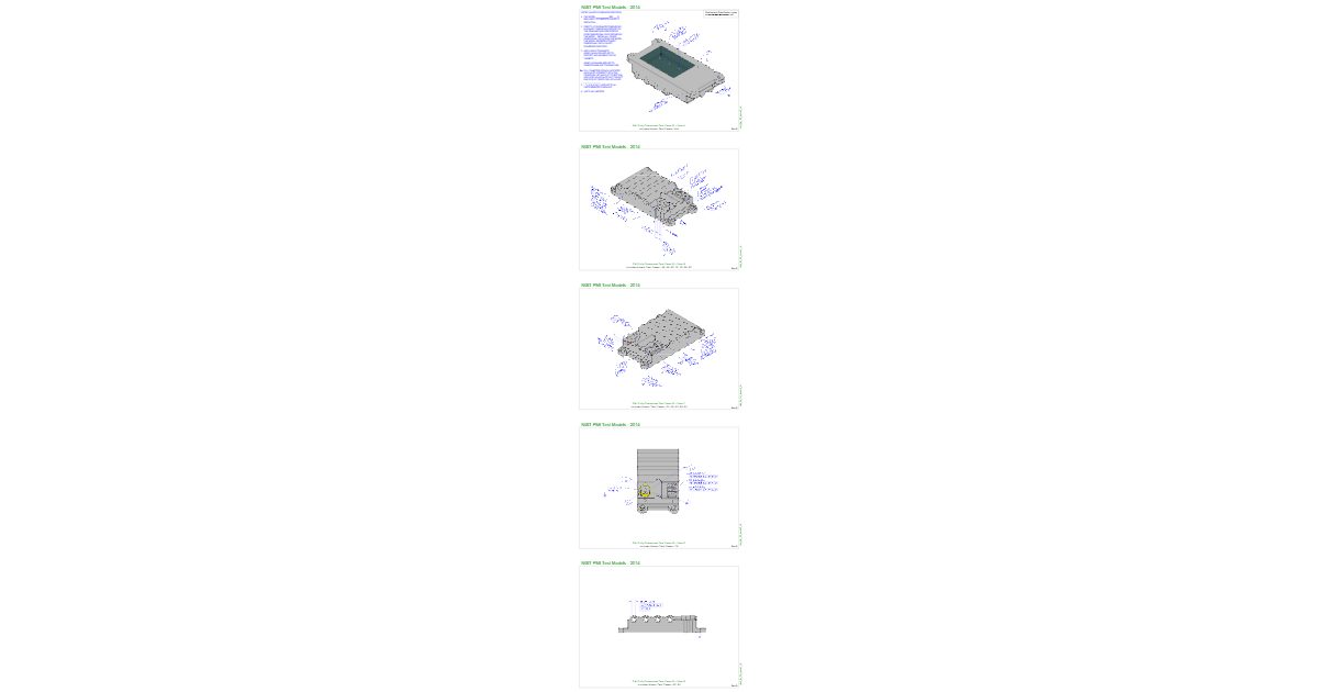 Machined part drawing NIST FTC-10 (GD&T)